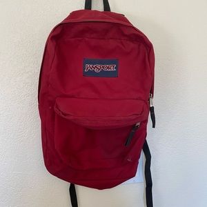 Jansport red backpack